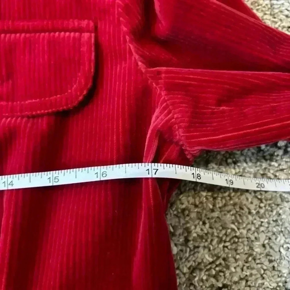 Red Corduroy Women's Top - Picture 5 of 10